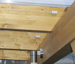 Sonnenschutzsegel Terrassendach 91 x 275 cm  -  uni wei  -  ohne Laufhaken #8