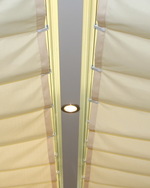 Sonnensegel berdachung Glas 88 x 330 cm  -  uni hell elfenbein - ohne Laufhaken #8