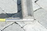 Erdanker f�r Edelstahlmasten Sonnensegel mit Wasserablauf