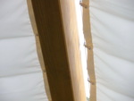 Sonnensegel Glasberdachung 61 x 275 cm  - uni wei  -  mit 26x  Laufhaken + 2x Stopper als pflegleichter Sonnenschutz #10
