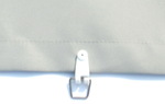 Polyestergewebe ca. 200 g/m - uni hell silbergrau - Ballenstoff 210 cm breit zum Selbernhen und Nhservice Sonnensegel #8