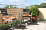 bersicht Dachterrasse mit Sitzecke und Balkonverkleidung