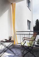 Senkrecht-Sonnensegel 230 x 140 cm - Farbe gelb-wei fr Balkone, Terrassenberdachungen, Pergolen und quer vor einer Terrasse #9
