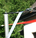 Alu-Teleskopmast mit Spanngurt Ratsche