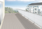 Balkonverkleidung B65 x L300 cm Farbe uni hell silbergrau - Sichtschutz fr Balkone und Terrassen #11