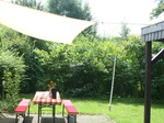 Fertig montiertes Sonnensegel konkav 3 x 4 m 