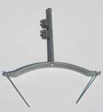 Umkleide  Trapez (6) mit Erdankern -Doppel-T�r - OutDoor - Bespannung Paravent Farbe: uni terracotta-orange - waschbar #7