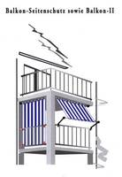 Seilspanntechnik Universal fr Sichtschutz Balkon seitlich