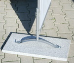 Combi-Stnder Paravent - aufschraubbar auf Granitplatte fr einen stabilen Windschutz Terrasse #11