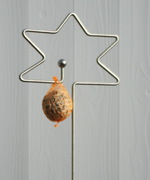 Futterstab Stern mit Kugel und Meisenkndel