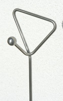 Premium Rankstab Handgriff 90 cm - mit Haken und Kugel - aus hochwertigem Edelstahl A4 als Rankhilfe fr Stauden etc. und als Futterstab fr Vgel #7