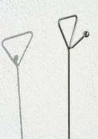 Premium Rankstab Handgriff 90 cm - mit Haken und Kugel - aus hochwertigem Edelstahl A4 als Rankhilfe fr Stauden etc. und als Futterstab fr Vgel #9