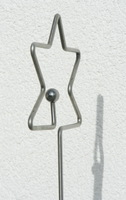 Zierstab Stern mit groer Kugel 
