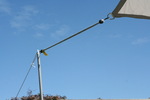 Vierecksegel konkav 3,6 x 3,6 m - offenes Schattierungsgewebe HDPE - Farbe grau - nur Sonnenschutz #10