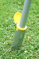 Vierecksegel konkav 3,6 x 3,6 m - offenes Schattierungsgewebe HDPE - Farbe grau - nur Sonnenschutz #17