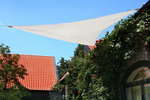 Dreiecksonnensegel 460 cm - Polyester - silbergrau #10