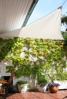 Dreiecksonnensegel 460 cm - Polyester - silbergrau #11
