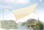 Vierecksegel 3 x 4 m - Polyester - anthrazit #12