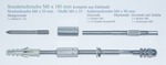 Aufsatzschraube fr Kletterhilfe mit 2x metrischem Gewinde M6: 6x90 mm (90 mm lang) #8