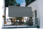 Sonnensegel 330 x 200 cm - anthrazit - mit 26x Speziallaufhaken #7