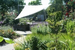 Vierecksonnensegel konkav 3 x 4 m - offenes Schattierungsgewebe HDPE - Farbe creme wei - reiner Sonnenschutz #12