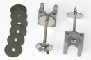 Packungsinhalt - Montagezubehr Pflanzkbel fr Standfestigkeit Paravent InDoor & OutDoor ber 2x Wand-Clip