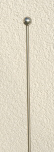 Packungsinhalt - Premium Rankstab Gerade mit Kugel 130 cm aus hochwertigem Edelstahl A4 - 316 als Rankhilfe fr Stauden etc. und Gartenstick als Futterstab fr Vgel