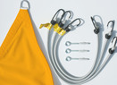 Packungsinhalt - Dreiecksonnensegel 360 cm - Polyester  - sonnengelb