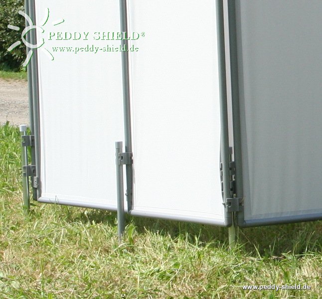 Sichtschutz Paravent -Sichtschutz mobil für den Garten - Aufstellung